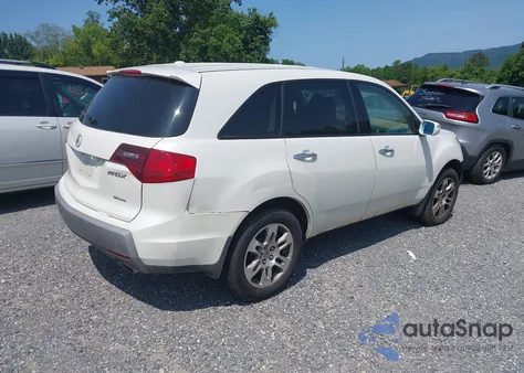 2008 Acura Mdx Technology Package из США, поврежденный, VIN 2HNYD28438H549428